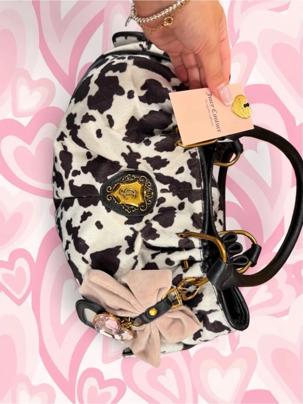 Juicy Couture Cow Print Satchel Bag